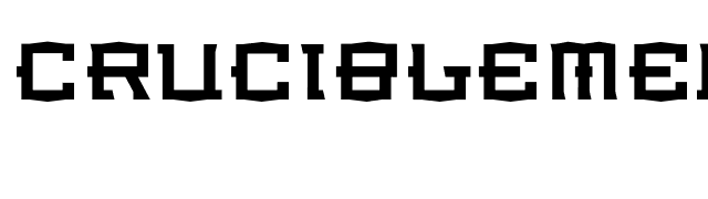 CrucibleMedium font preview