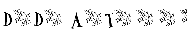 DaDa Antiquerist font preview