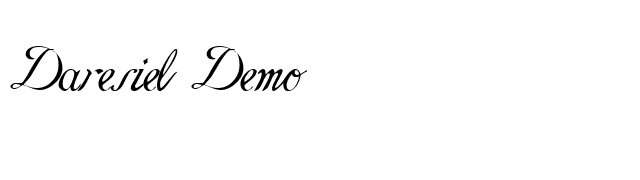 Daresiel Demo font preview