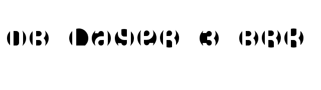 DB Layer 3 BRK font preview