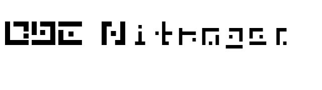 DBE Nitrogen font preview