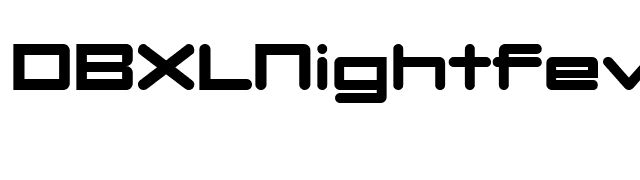 DBXLNightfever UltraWide font preview