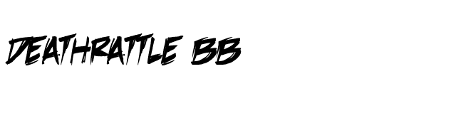 DeathRattle BB font preview