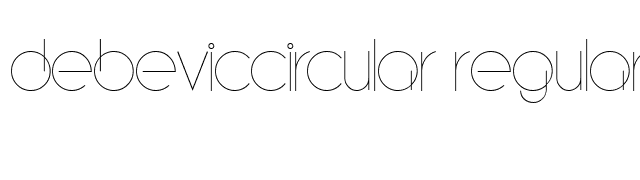 DebevicCircular Regular font preview