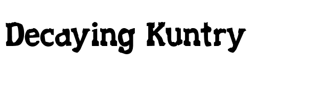 Decaying Kuntry font preview