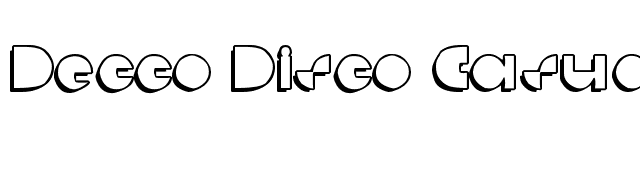 Decco Disco Casual font preview