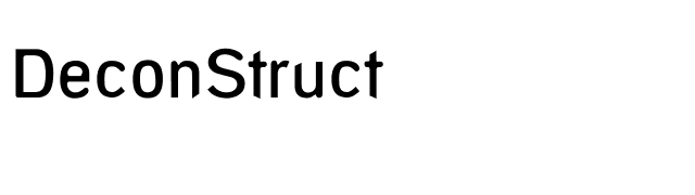 DeconStruct font preview