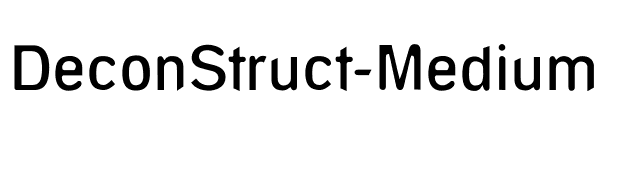 DeconStruct-Medium font preview