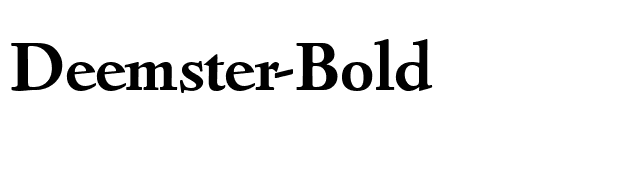 Deemster-Bold font preview