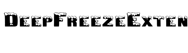 DeepFreezeExtended font preview