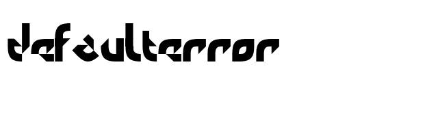 DefaultError font preview