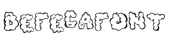 Defecafont font preview