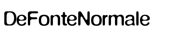 DeFonteNormale font preview