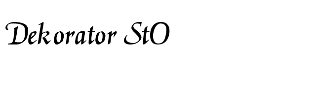 Dekorator StO font preview