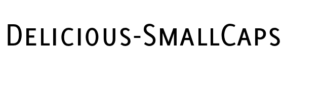 Delicious-SmallCaps font preview