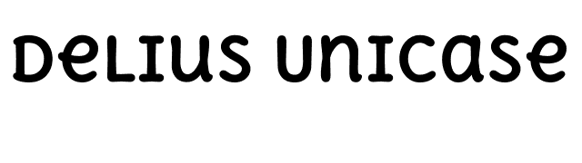 Delius Unicase Bold font preview