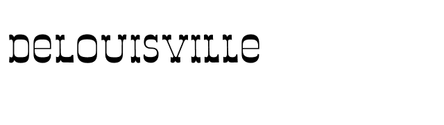 DeLouisville font preview