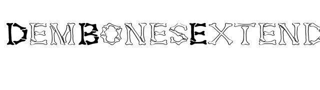 DemBonesExtended font preview