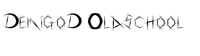 DemigoD Oldschool font preview