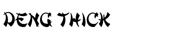 Deng Thick font preview