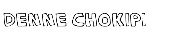 Denne Chokipi font preview