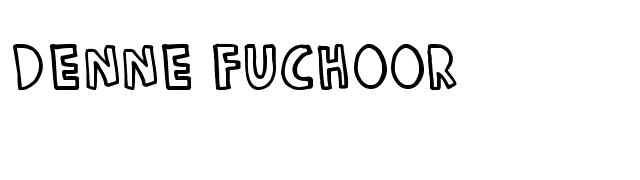 Denne Fuchoor font preview