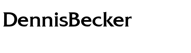 DennisBecker font preview