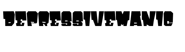 DepressiveManic font preview