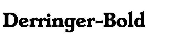 Derringer-Bold font preview