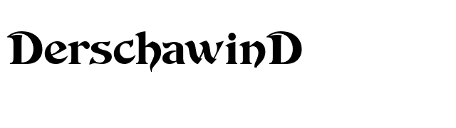 DerschawinD font preview