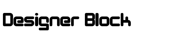 Designer Block font preview