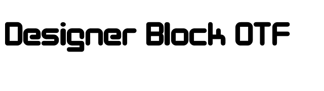 Designer Block OTF font preview