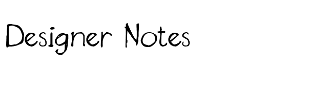 Designer Notes font preview