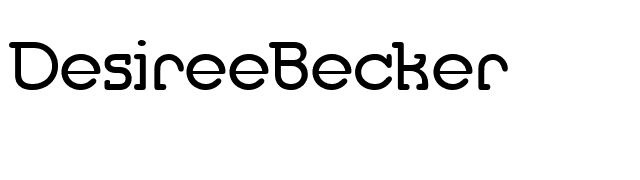 DesireeBecker font preview