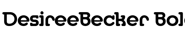 DesireeBecker Bold font preview