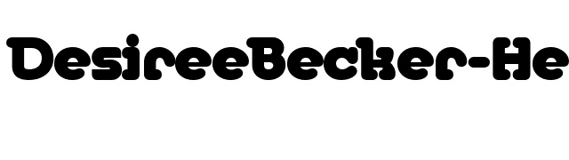 DesireeBecker-Heavy font preview