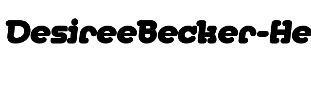 DesireeBecker-Heavy Italic font preview