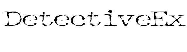 DetectiveExtended font preview