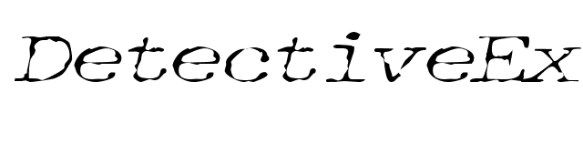 DetectiveExtended Italic font preview