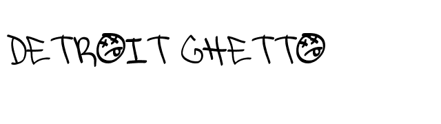 Detroit Ghetto font preview