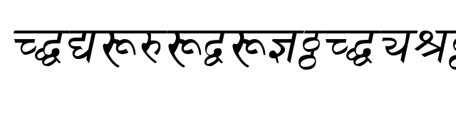 DevanagariDelhiSSK Italic font preview