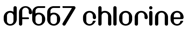 DF667 Chlorine font preview