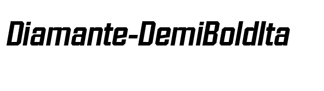 Diamante-DemiBoldIta font preview