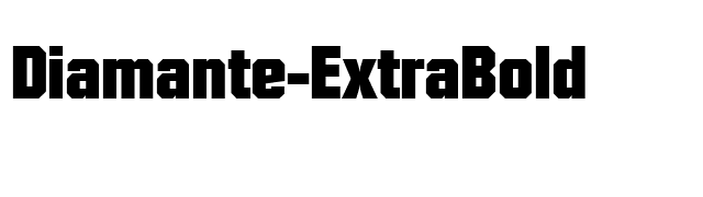 Diamante-ExtraBold font preview