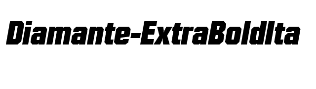 Diamante-ExtraBoldIta font preview