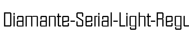 Diamante-Serial-Light-Regular font preview