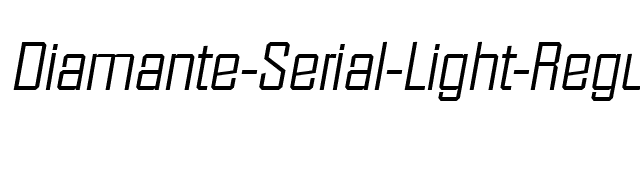 Diamante-Serial-Light-RegularItalic font preview