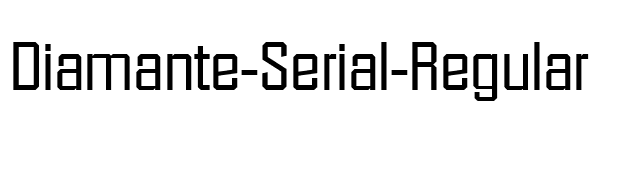 Diamante-Serial-Regular font preview