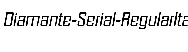 Diamante-Serial-RegularItalic font preview