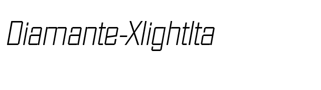 Diamante-XlightIta font preview